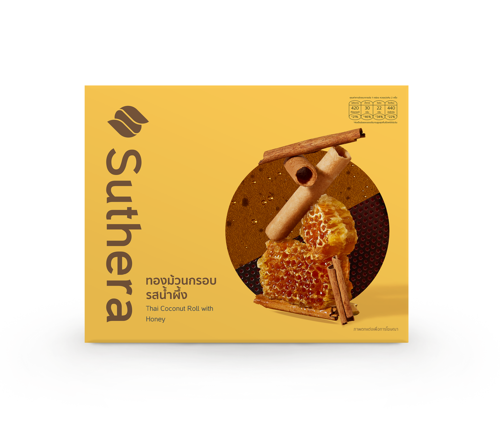 Suthera Thai Coconut Roll with Honey Cinnamon 192g (Gift Box)