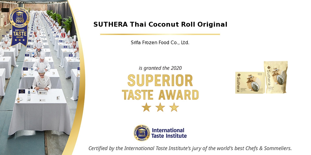 Suthera Thai Coconut Roll Original 192g (Gift Box)