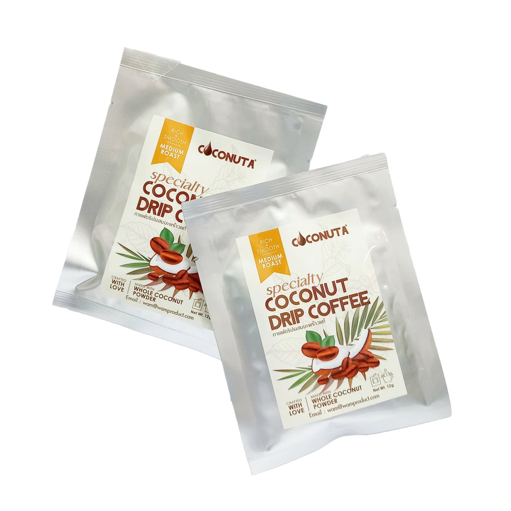 COCONUTA 掛耳式滴漏椰子咖啡(中烘焙)12 gm (1盒4包)
