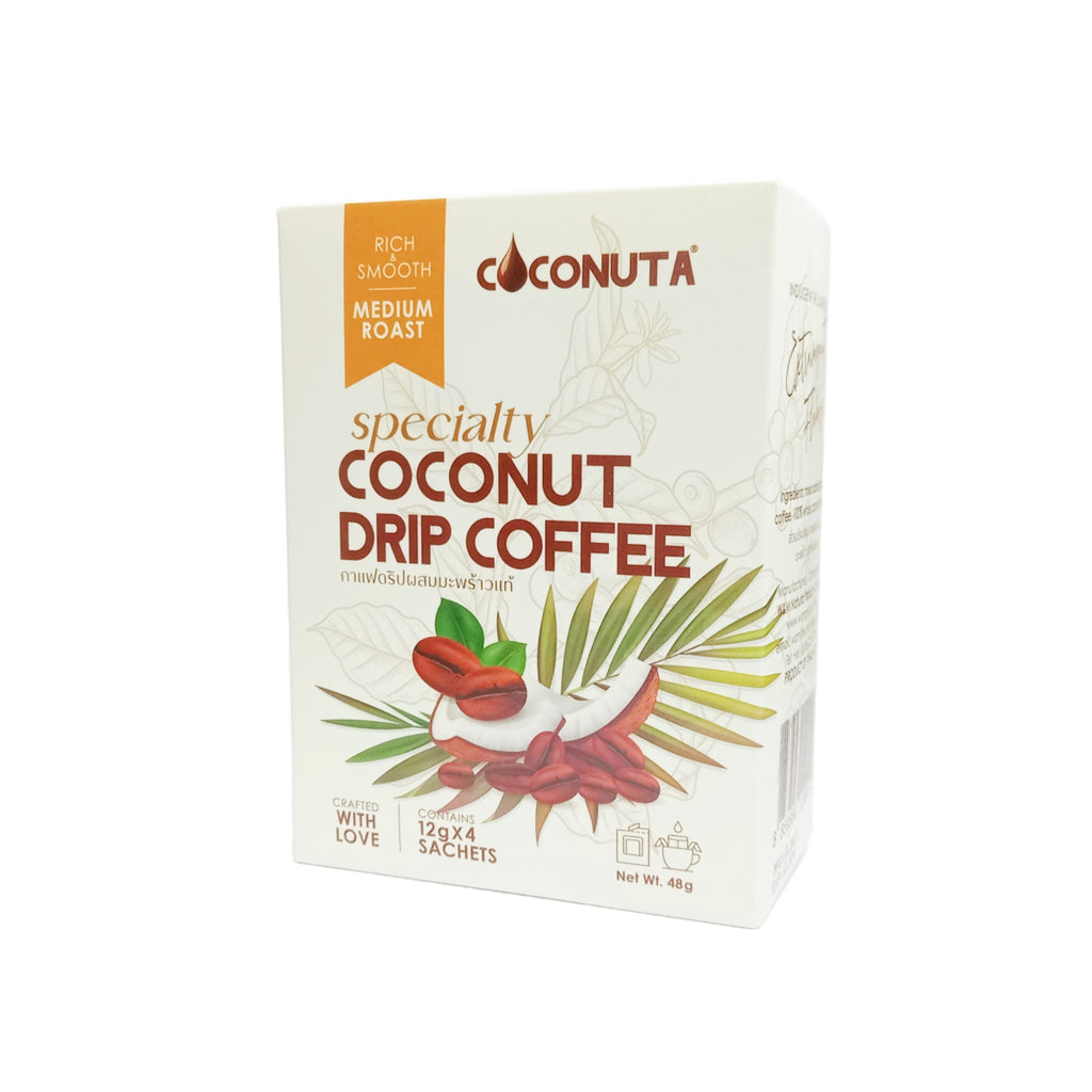 COCONUTA 掛耳式滴漏椰子咖啡(中烘焙)12 gm (1盒4包)