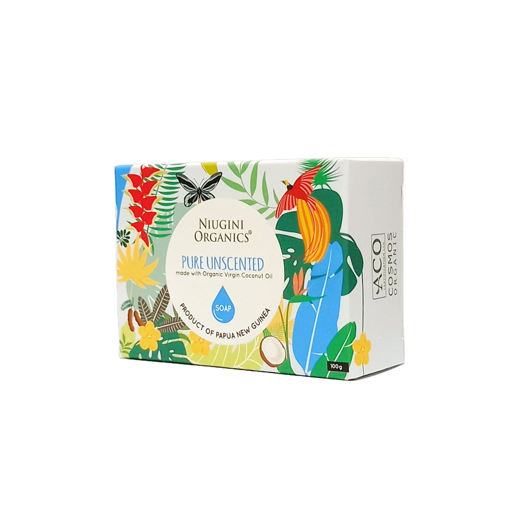 Niugini Organics 有機冷壓初榨椰子油皂 100g (純椰子、無香味)