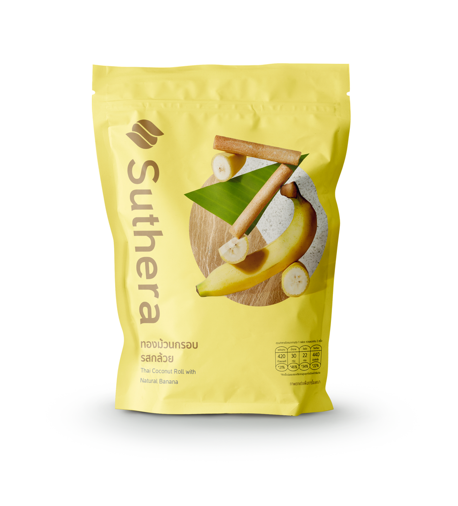Suthera 蛋椰脆卷 - 天然香蕉味 70g 