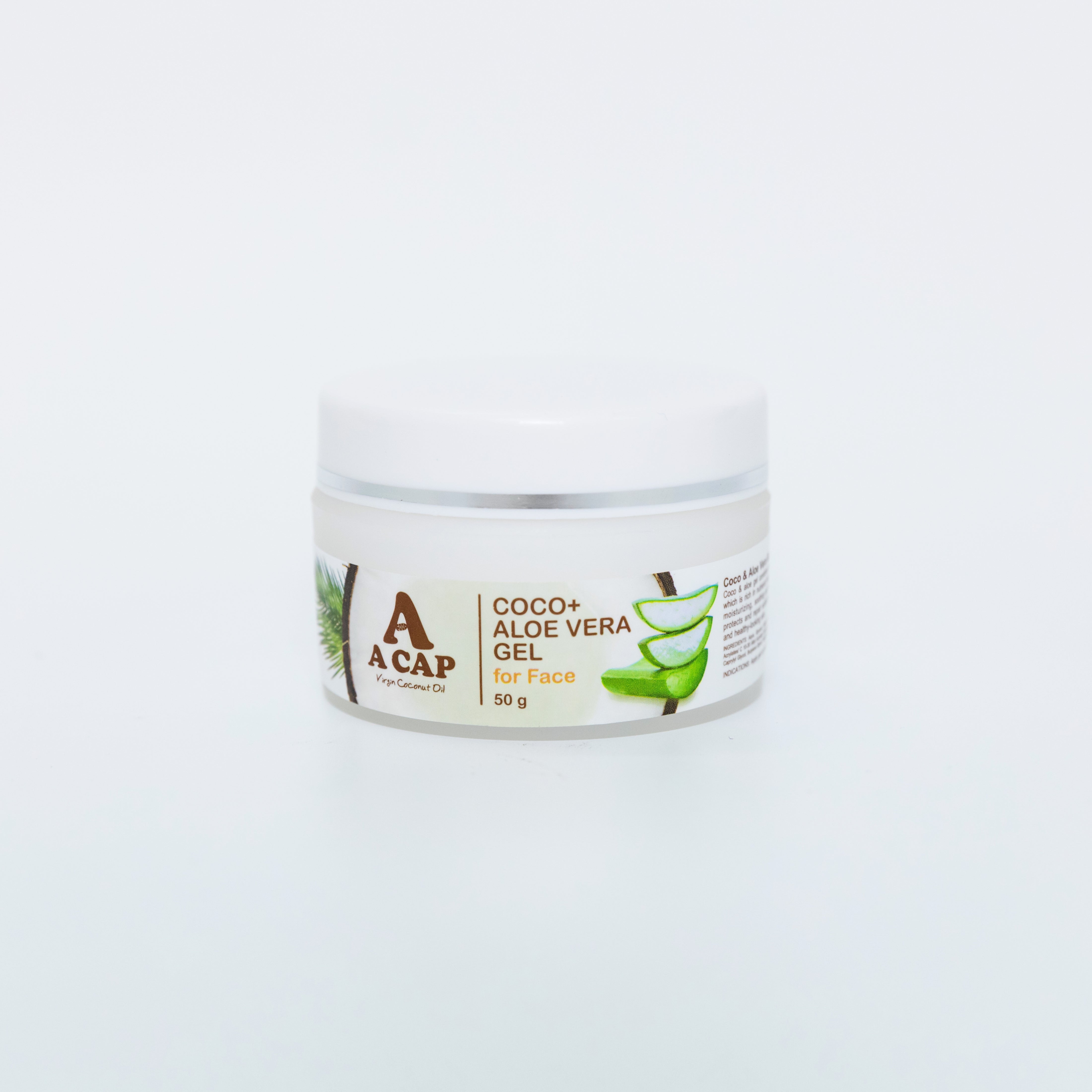 aloe vera coconut gel A CAP Virgin Coconut Oil Coconut Aloe Vera Gel for Face 50g | [A CAP Coconut  Oil